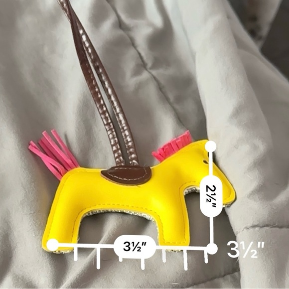 Leather Tassel Pony Keychain Sewn Horse bag chains (3 pack) - Picture 8 of 8